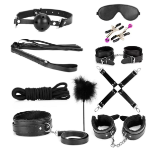 The Horny Company - Black Dragon 10-Piece Bondage Kit Black