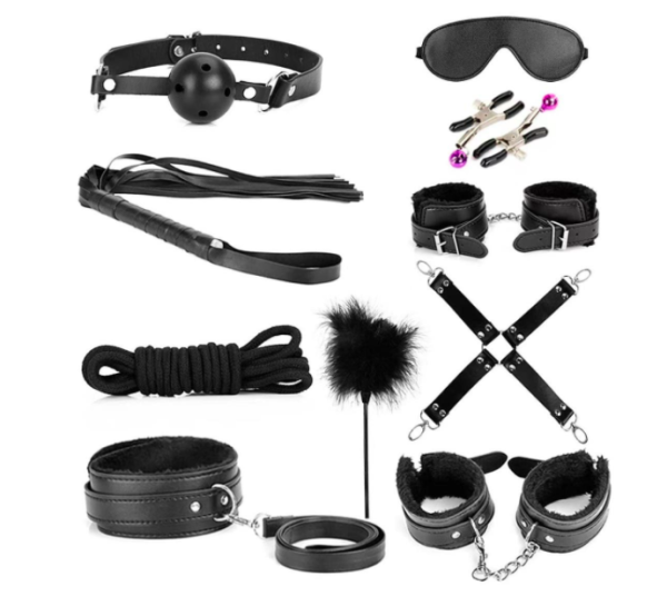 The Horny Company - Black Dragon 10-Piece Bondage Kit Black